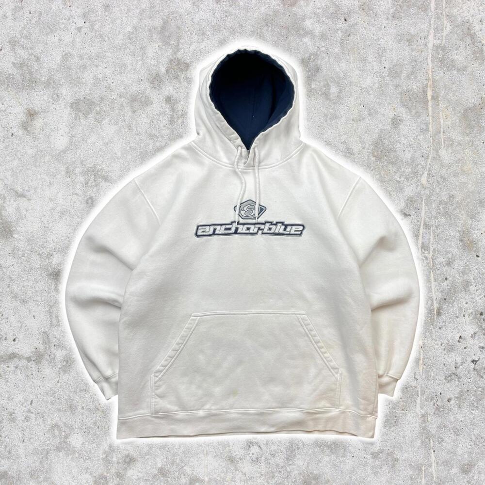 2000's Anchor Blue 3D Graphic Hoodie